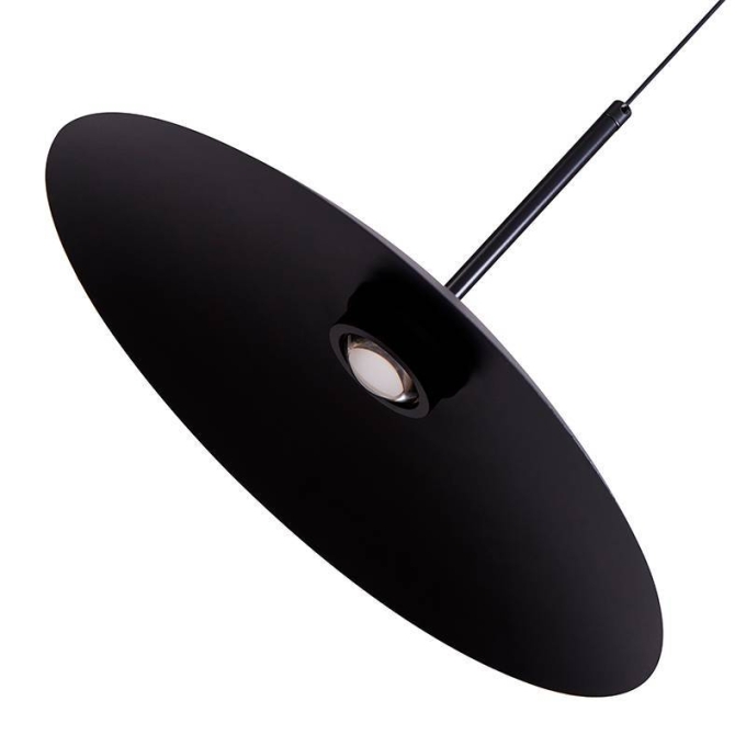Pendente Nordecor Kale Ger 10 watts 3000K Preto Ø380mm 2860