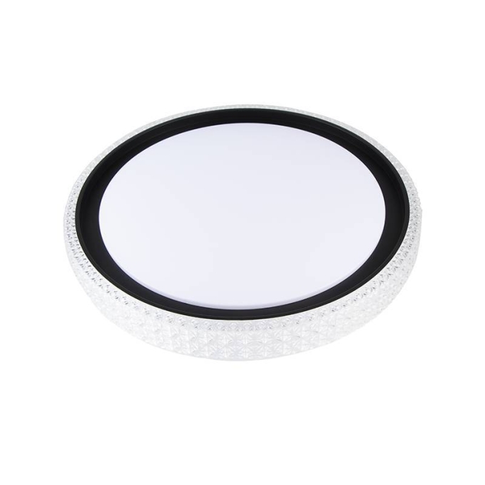Plafon Nordecor Kenle 36 watts Multitemperatura Preto Ø500x70mm 2664