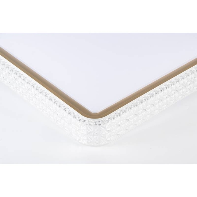 Plafon Nordecor Kenle Quadrado 36 watts Multitemperatura Dourado 500x500x70mm 2668
