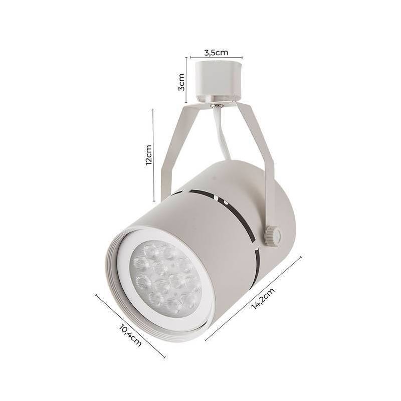 Spot para Trilho Nordecor Classic Branco PAR30 E27 Ø104x142mm 6038