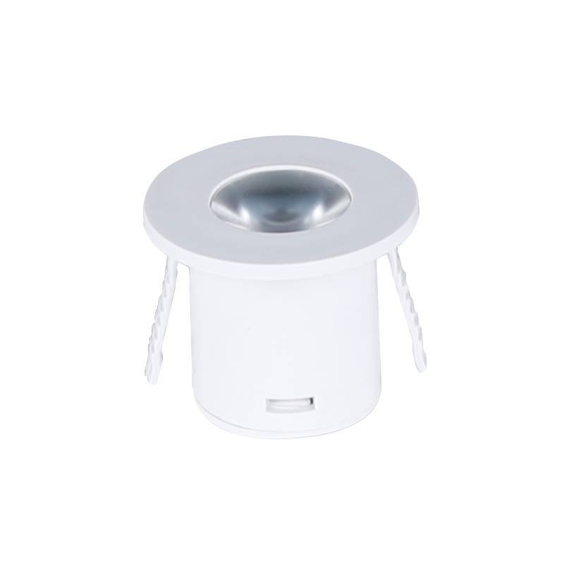Mini Spot Embutido Nordecor Yasa Redondo 1 watts 3000K Branco c/ 2 Unidades Ø35x29mm 6327