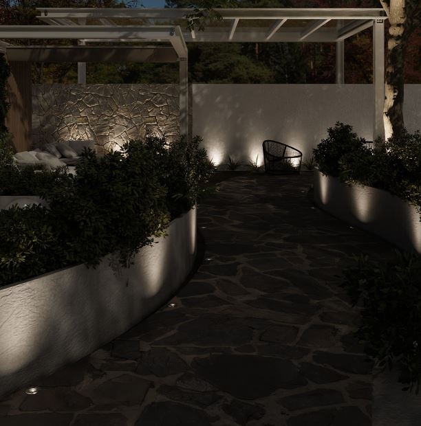 Embutido de Solo Nordecor Venna Of 10 watts 24° IP67 Preto Ø100x80mm 6422