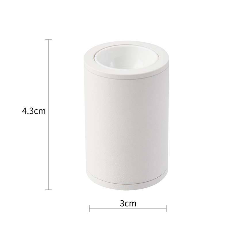 Mini Spot Sobrepor Nordecor Klor P Redondo 3 watts 3000K 24° Branco Ø30x43mm Bivolt 6587