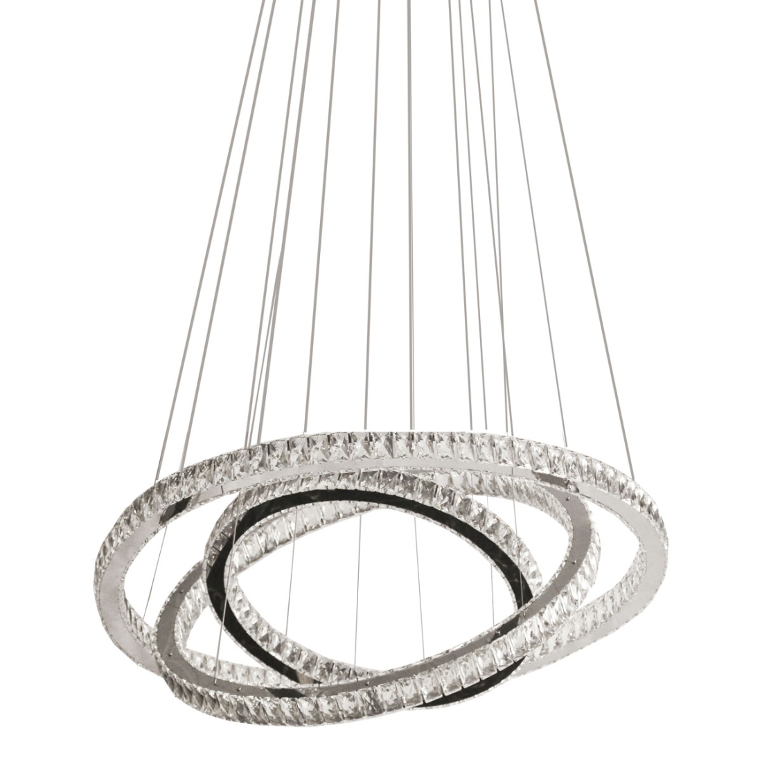 Pendente DNA Lustres Três Alianças Slim Espelhado 45 watts 3000K Ø600/400/200mm ALR-60-3