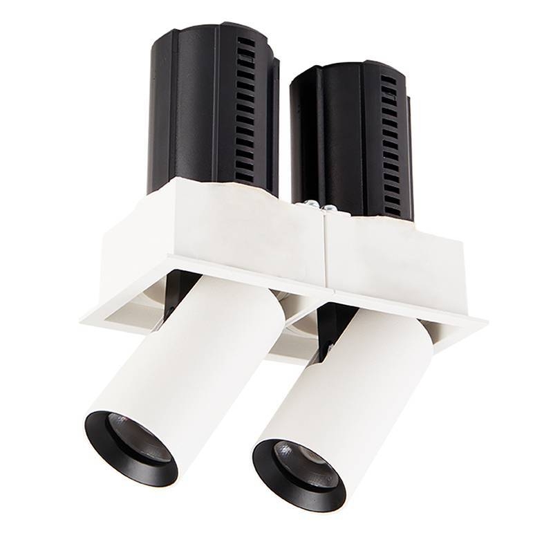 Embutido Nordecor Aiva Duo 14 watts 2700K 24° Branco Ø117x63x66mm IRC97 Bivolt 6481