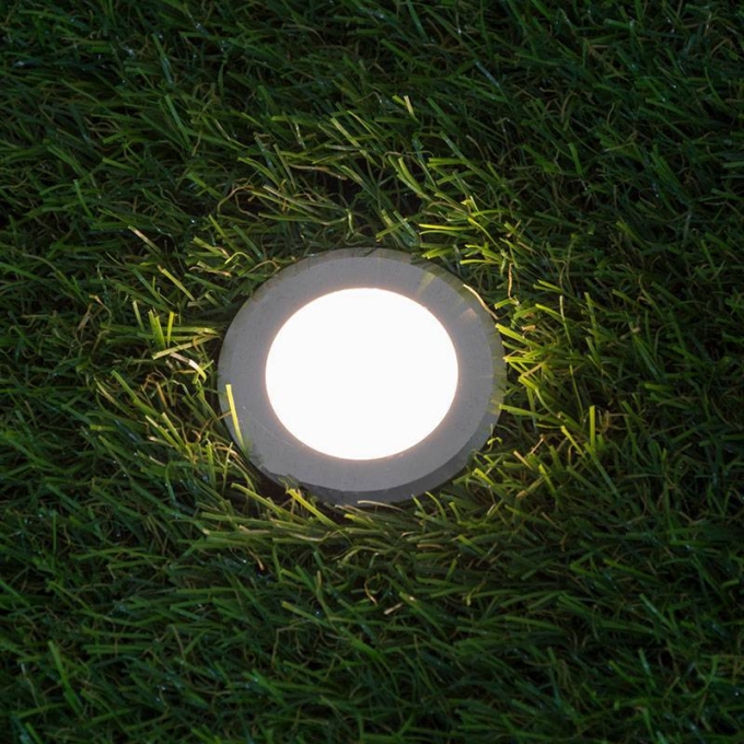 Embutido de Solo Nordecor Pinne 1 watts 28° IP67 Âmbar Alumínio Ø48x85mm 6171
