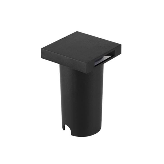 Embutido de Solo Nordecor Eran 1 watts IP67 3000K Preto Bivolt 55x55x90mm 6410
