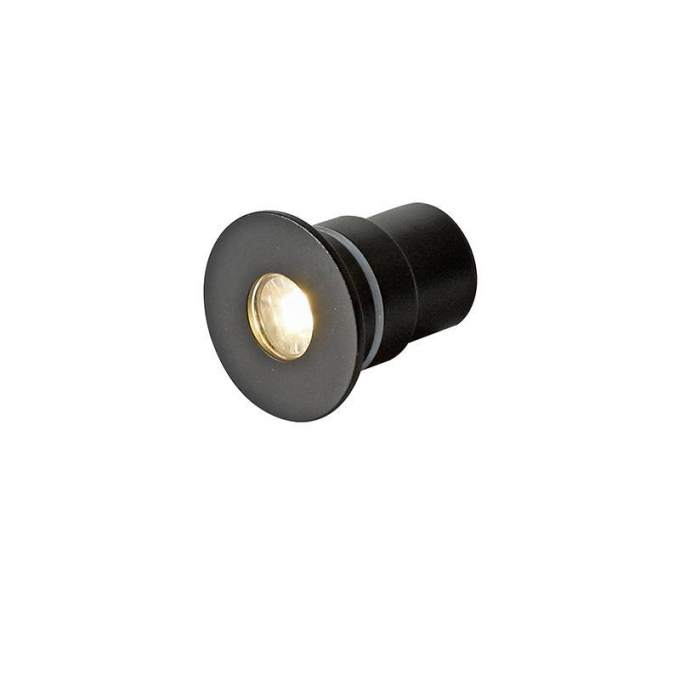 Embutido de Solo Nordecor Sisa 2 watts 12V 36° IP67 3000K Preto Ø44x45mm 6394
