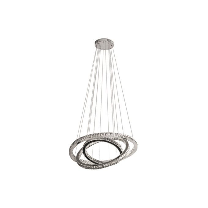 Pendente DNA Lustres Três Alianças Slim Espelhado 45 watts 3000K Ø600/400/200mm ALR-60-3