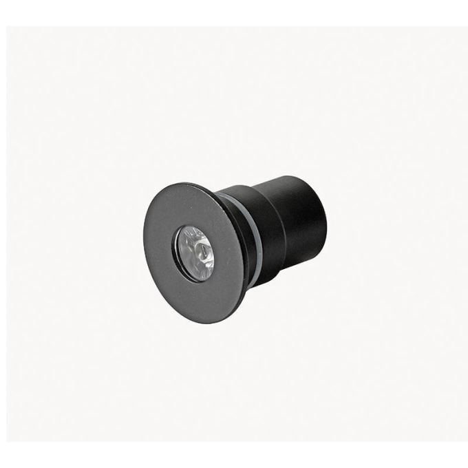 Embutido de Solo Nordecor Sisa 2 watts 12V 36° IP67 3000K Preto Ø44x45mm 6394