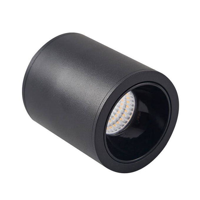 Mini Spot Sobrepor Nordecor Klor GR Redondo 5 watts 3000K 24° Preto Ø45x47mm Bivolt 6592
