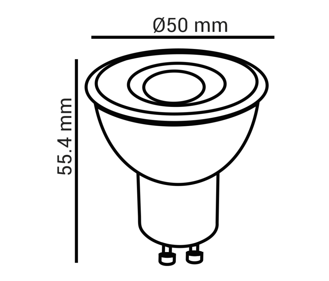 Lâmpada Opus LED Dicroica MR16 7 watts IRC95 2700K 40° Bivolt OPS 85957