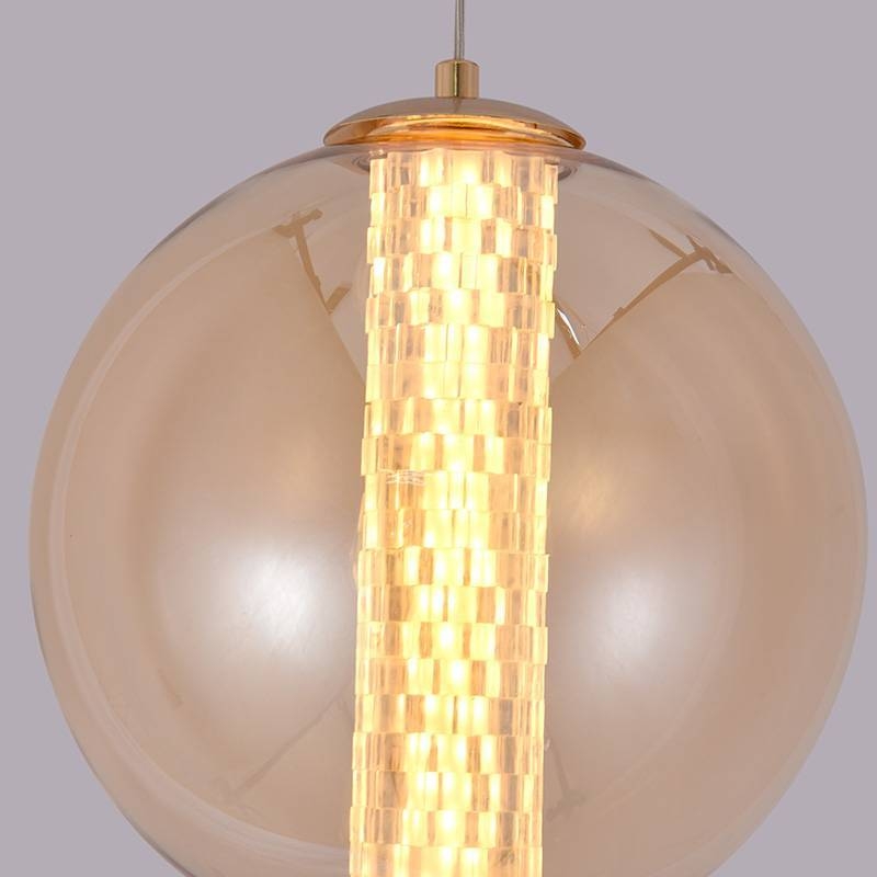 Pendente Nordecor Janni 10 watts 3000K Dourado Fosco Ø150mm 2885