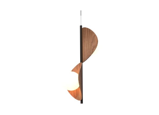 Pendente Fox Lustres Madeira Tune 2L E27 650x300x330mm 1306