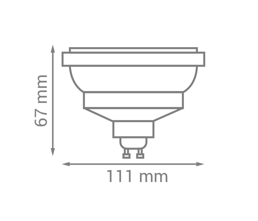 Lâmpada Opus LED AR111 12 watts 2700K 24° IRC95 Bivolt OPS 86244