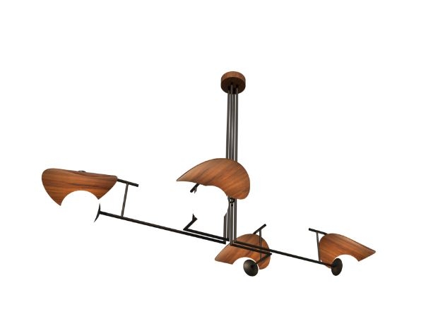 Pendente Fox Lustres Madeira Tune 4L E27 1100x1700x900mm 1305