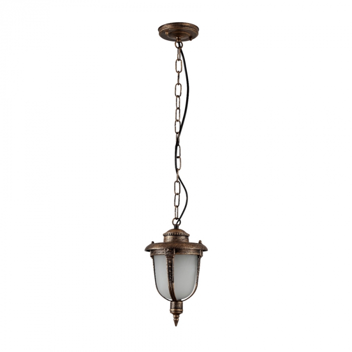 Pendente Biancoluce Modelo Toulouse Alumínio Injetado e Vidro tipo Murano Ouro Velho 1L E27 165x275mm AC210T 