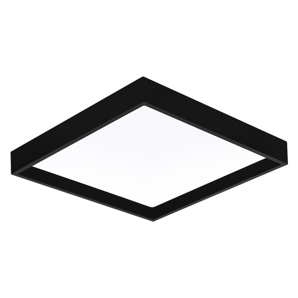 Plafon Sobrepor Stella Deep Preto Recuado 28 Watts 4000K 350x350mm STL23905PTO/40
