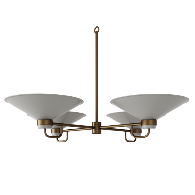 Lustre Foco Metallo Verona Cúpulas Metal 4L E27 Ø1080x590mm LU 420