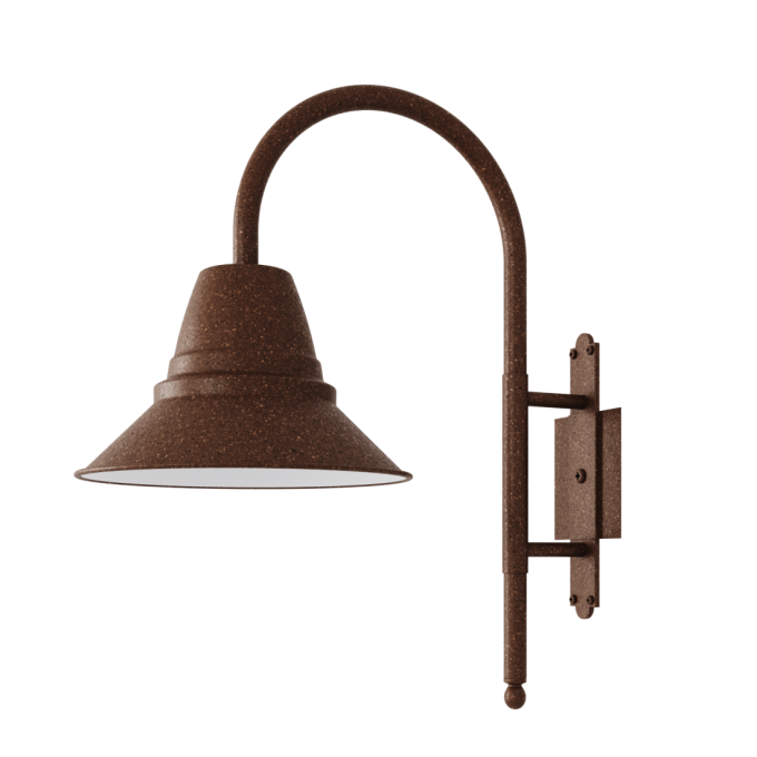 Luminária de Jardim Foco Metallo Cúpula Metal 1L E27 Ø260mm J 002/26