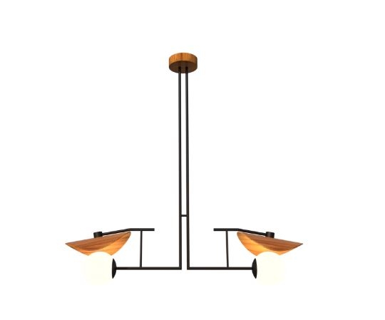 Pendente Fox Lustres Madeira Tune 2L E27 1100x1090x290mm 1303