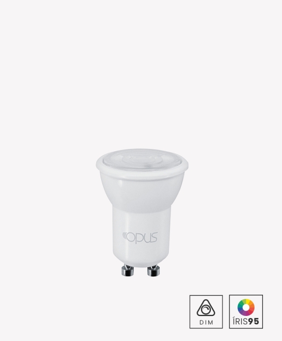 Lâmpada Opus LED Mini Dicroica MR11 3,5 watts 2700K 36° Dimerizável  IRC95 127V OPS 85902