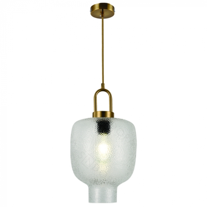 Pendente Sindora 1L E27 Metal Bronze e Vidro 220x300mm DCD04057