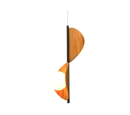 Pendente Fox Lustres Madeira Tune 2L E27 650x300x330mm 1306