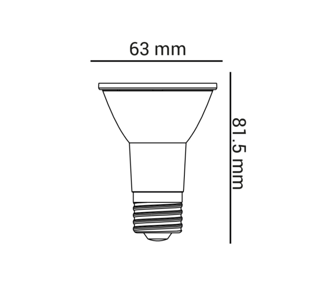 Lâmpada Opus LED PAR20 7 watts 3000K 40° IRC95 Bivolt OPS 86046