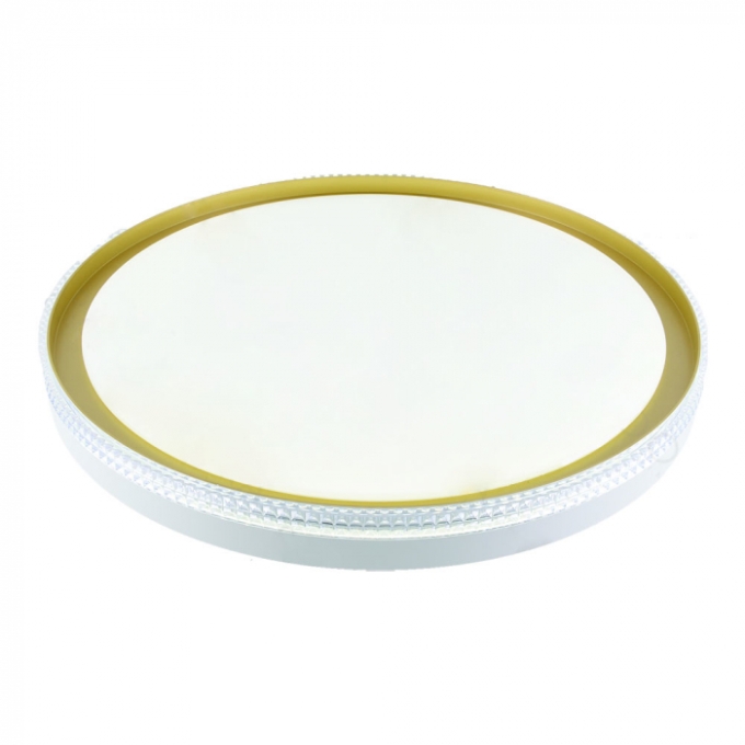Plafon Sindora 60 watts 3000K 4500K 6500K Metal Dourado Acrílico Silicone 400mm DCX02311

