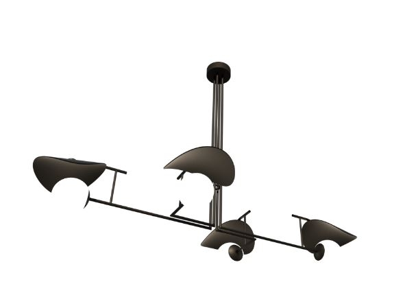 Pendente Fox Lustres Madeira Tune 4L E27 1100x1700x900mm 1305