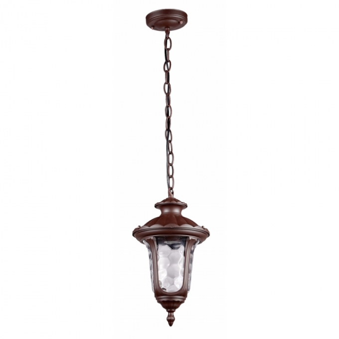Pendente Biancoluce Clássica Modelo Orleans Alumínio Injetado e Vidro Marrom 1L E27 Ø185x330mm AC252T