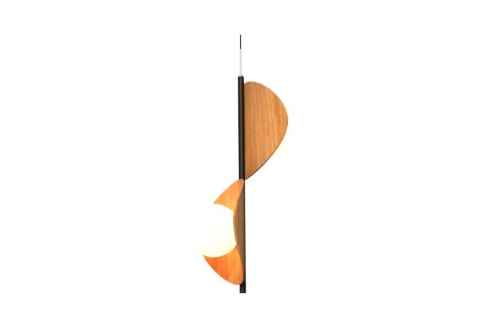 Pendente Fox Lustres Madeira Tune 2L E27 650x300x330mm 1306