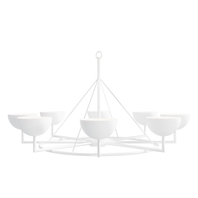 Lustre Foco Metallo Savana 8L G9 Ø930x485mm LU 430/8