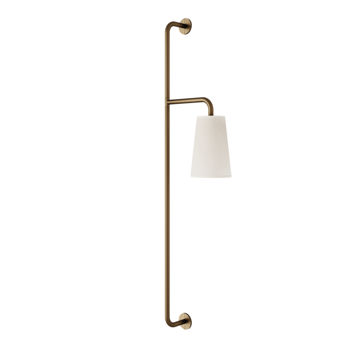 Coluna de Parede Foco Metallo Coni Metal e Tecido com Plug Externo 1L E27 1090mm CO 320