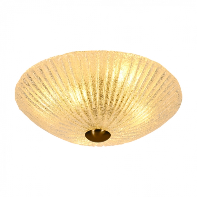 Plafon Sindora 6L G9 Metal Bronze e Vidro com Mini Cristal 500mm DCX04065