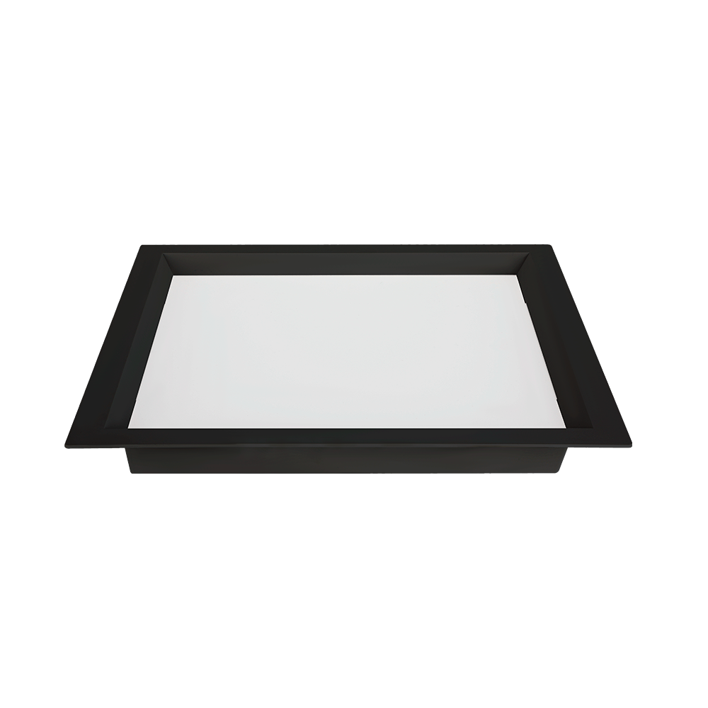 Painel Embutido Quadrado Nordecor Kais 36 watts 3000K Preto Bivolt 400x400mm 4264
