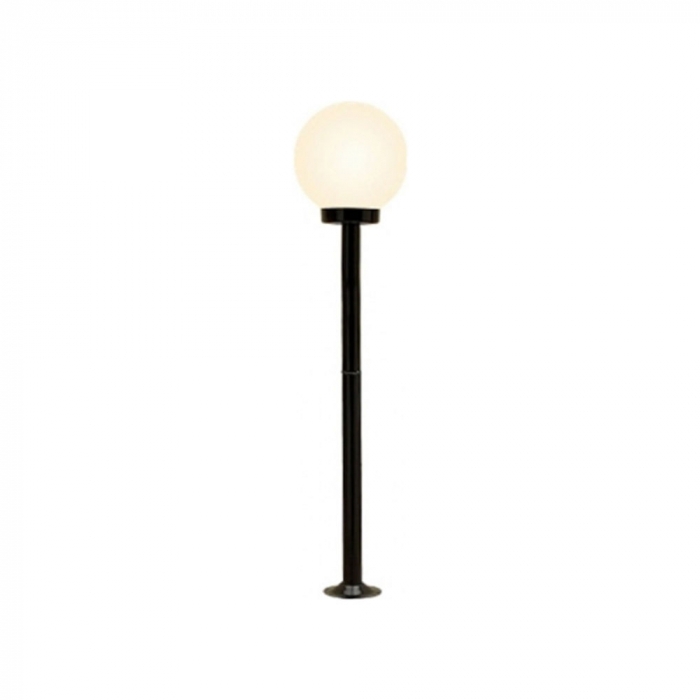 Poste Ideal Solarium Aço Fosfatizado e Globo em Polietileno 1L E27 1180X200mm PA-1010 B/10 C/GP