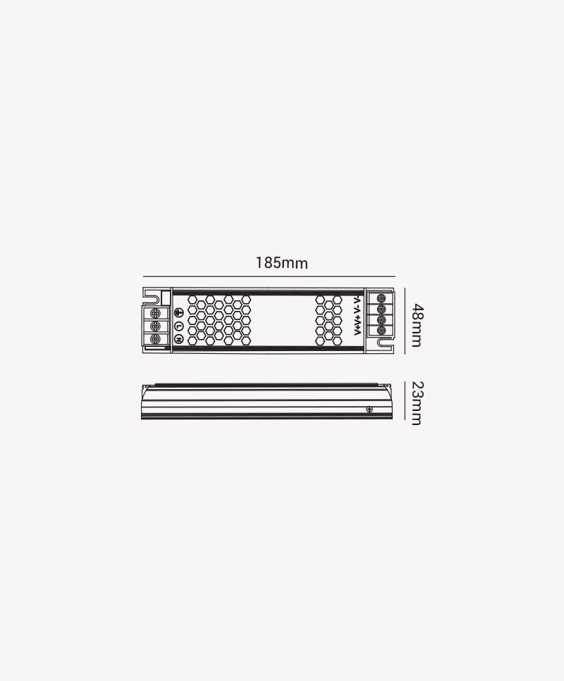 Fonte 12V Opus Chaveada Slim 120 Watts 10A IP20 Bivolt 185x48x23mm OPS 86862