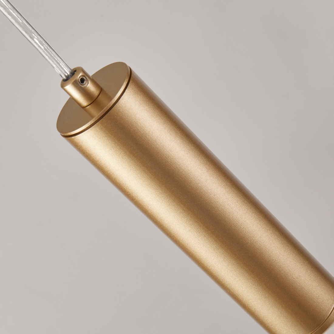 Pendente Nordecor Zana 3 watts 3000K Ouro Champagne e Mármore IP20 Bivolt Ø40x300mm 2921