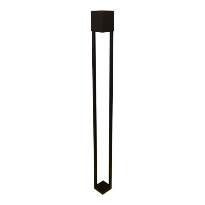 Poste Balizador Ideal Retangular Externo Alumínio 1L GU10 1000X76X76mm PA-410