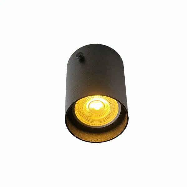 Spot Sobrepor Redondo Eisen Alumínio Preto 1L PAR20 Ø75x120mm EM260/1