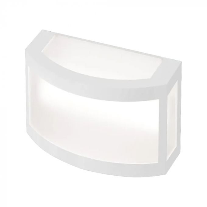 Arandela Ideal Bolt Policarbonato Leitoso 2L E27 105x185x95mm 4236