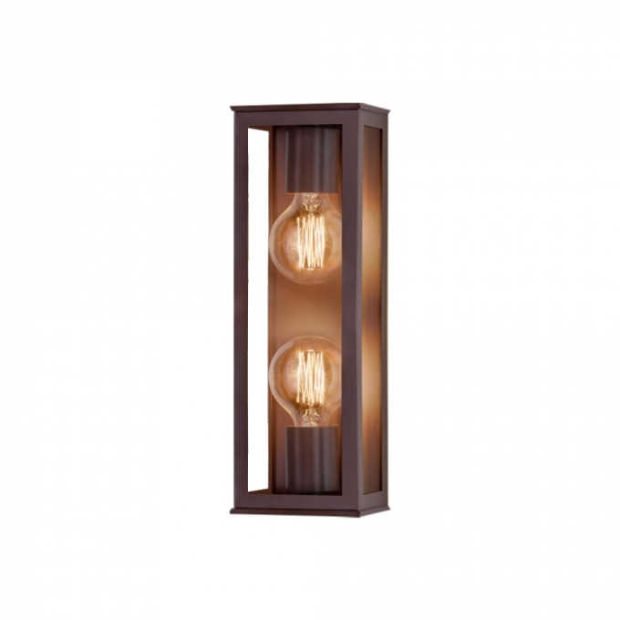 Arandela Ideal Bolt Alumínio e Vidro Transparente 2L E27 375x130x105mm 262 VT