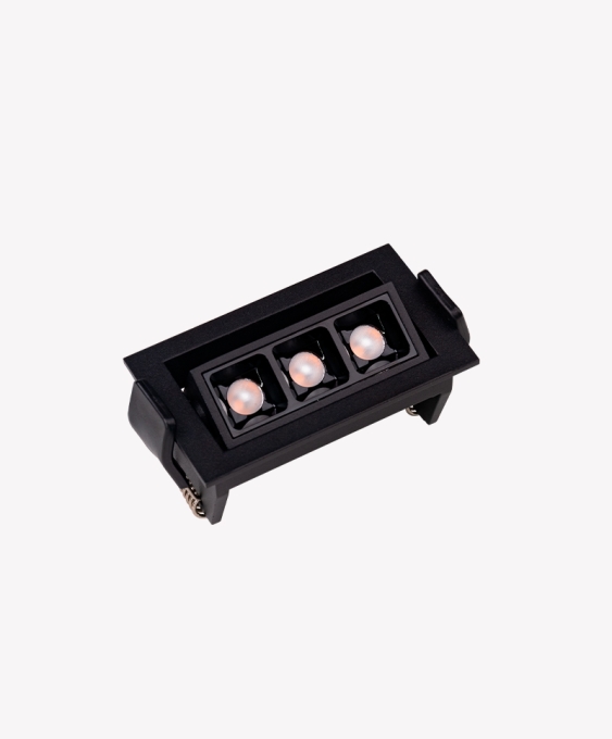Spot Embutir Opus LED Soul Direcionavel 6 watts 2700K IRC90 26° IP20 85x51x45mm Preto OPS 87852
