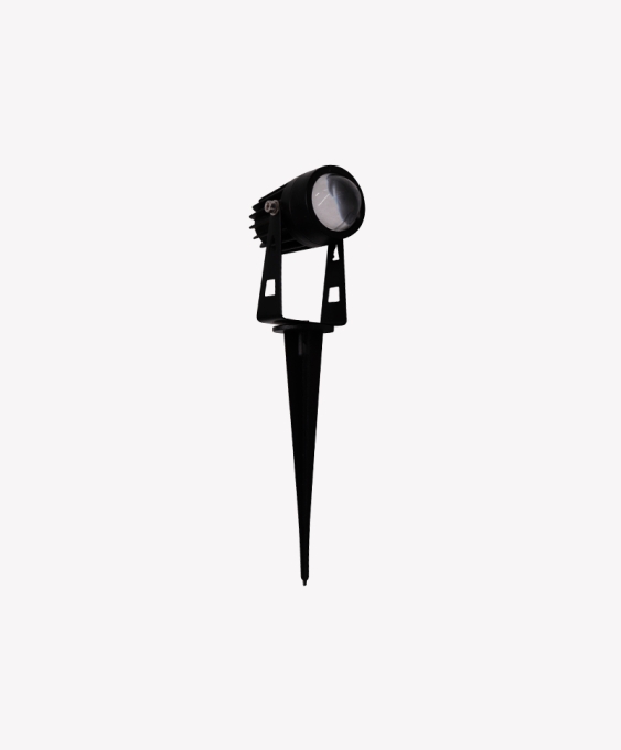 Espeto Opus LED 3 watts 3000K Preto 10° IP65 Bivolt 80x265mm OPS 84424
