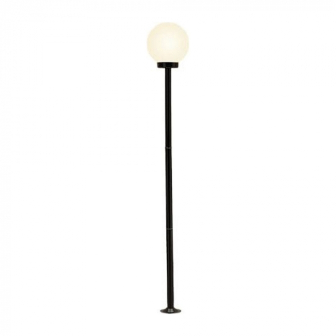Poste Ideal Solarium Aço Fosfatizado e Globo em Polietileno 1L E27 2000x300mm P-18 C/GP