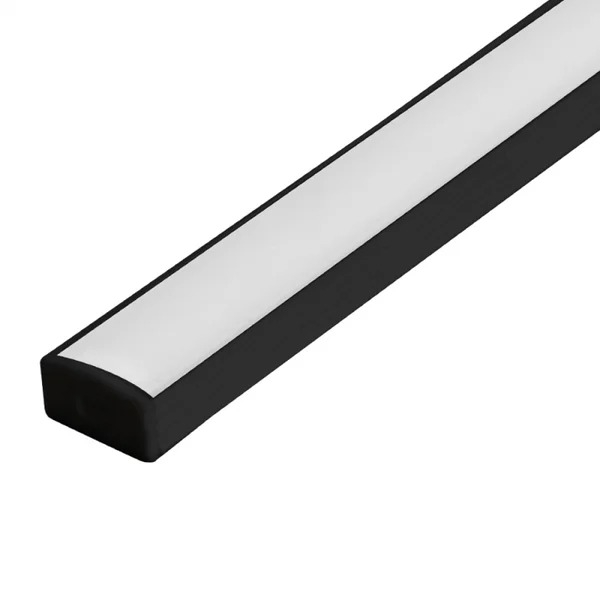 Perfil Sobrepor Nordecor 14x7mm Barra de 3 metros Preto 4204
