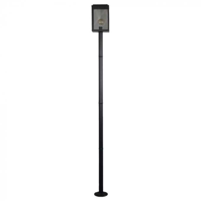 Poste Ideal Industrial Externo Alumínio 1L E27 1760x200x200mm PA-24