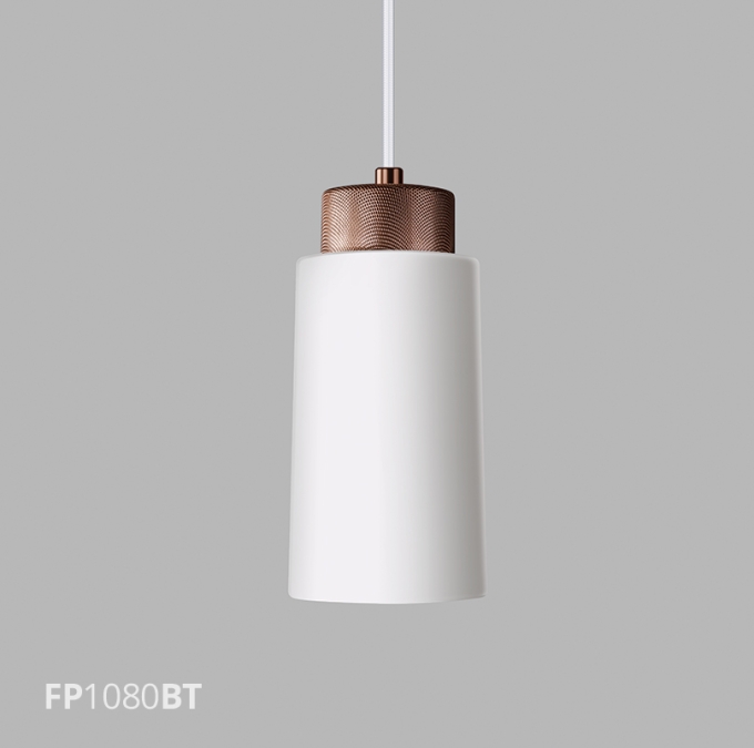 Pendente Flavo Bronzo Metal Branco Texturizado Metal Perfurado Bronze 1L E27 Ø117X253mm FP1080BT